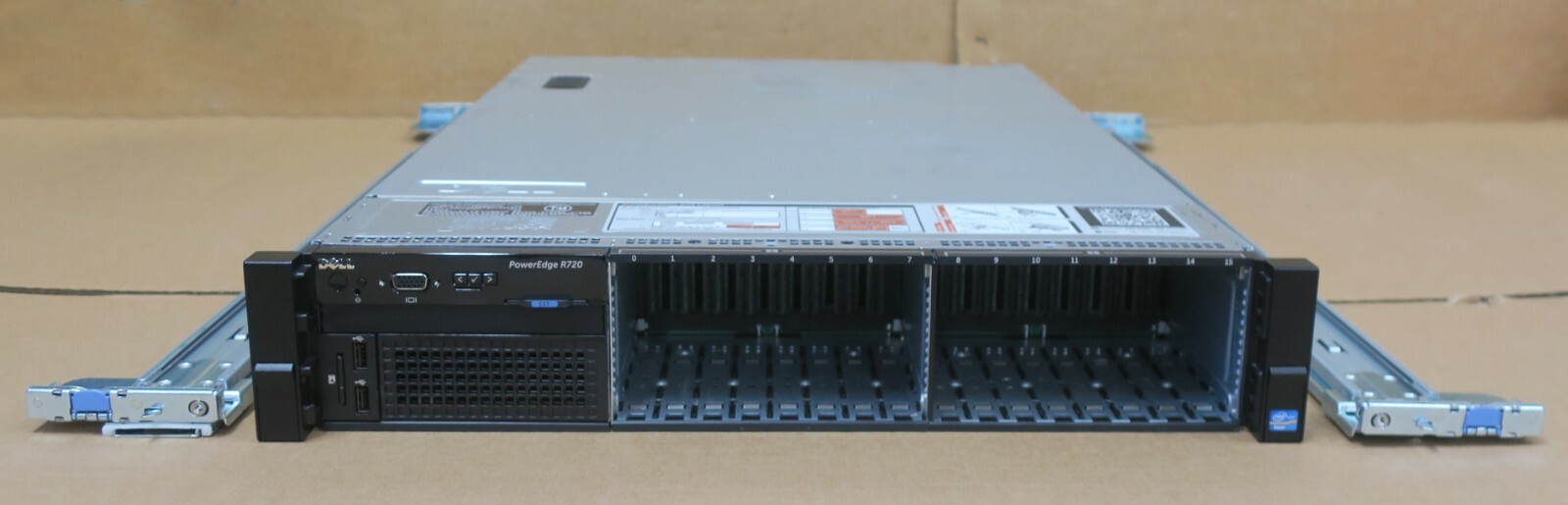 Dell PowerEdge R720 2x Ten-Core E5-2660v2 256GB Ram 16x 2.5″ Bay 2U Rack Server