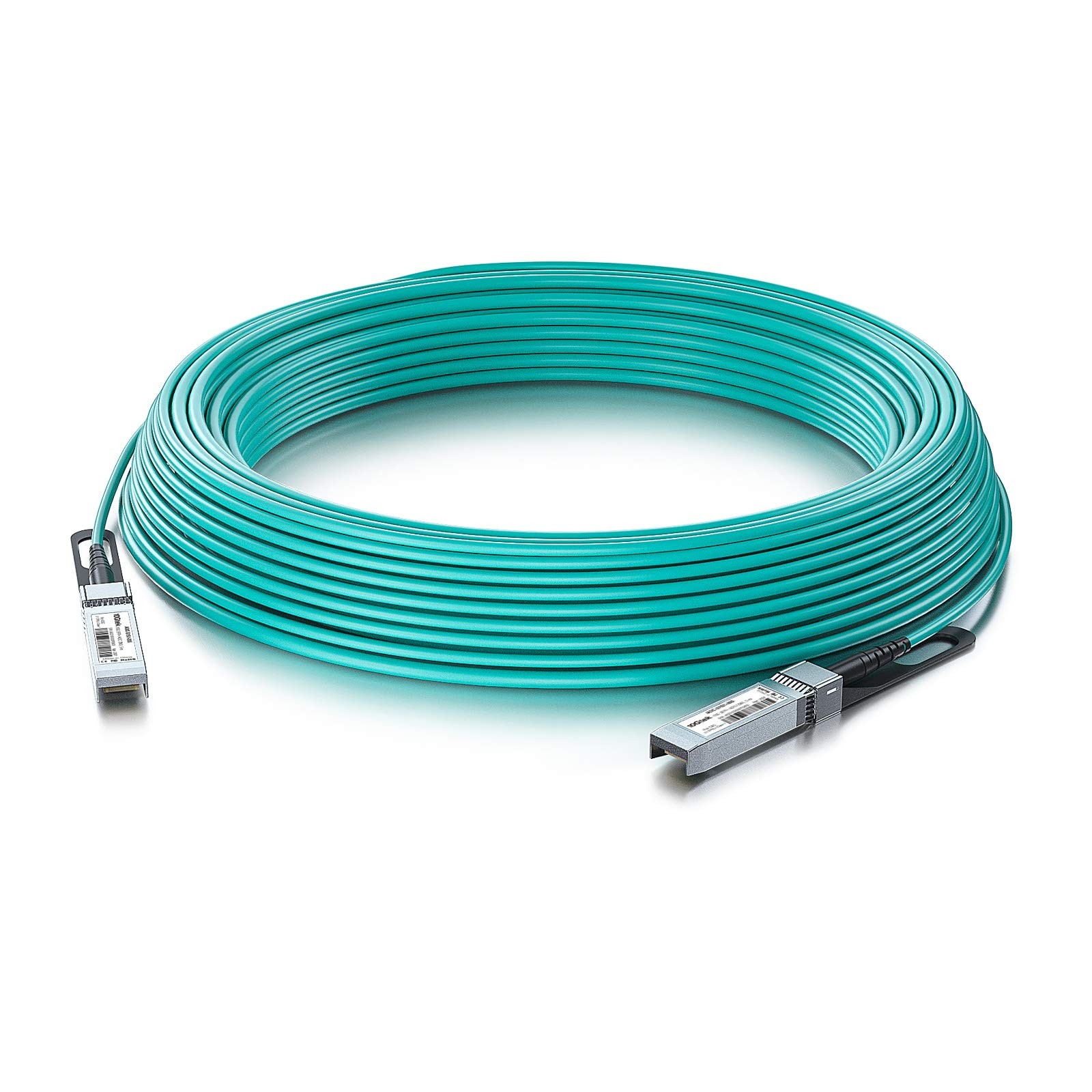 10G SFP+ AOC Cable – 10GbE SFP+ to SFP+ Active Optical Fiber Cable, OM3 MMF D…