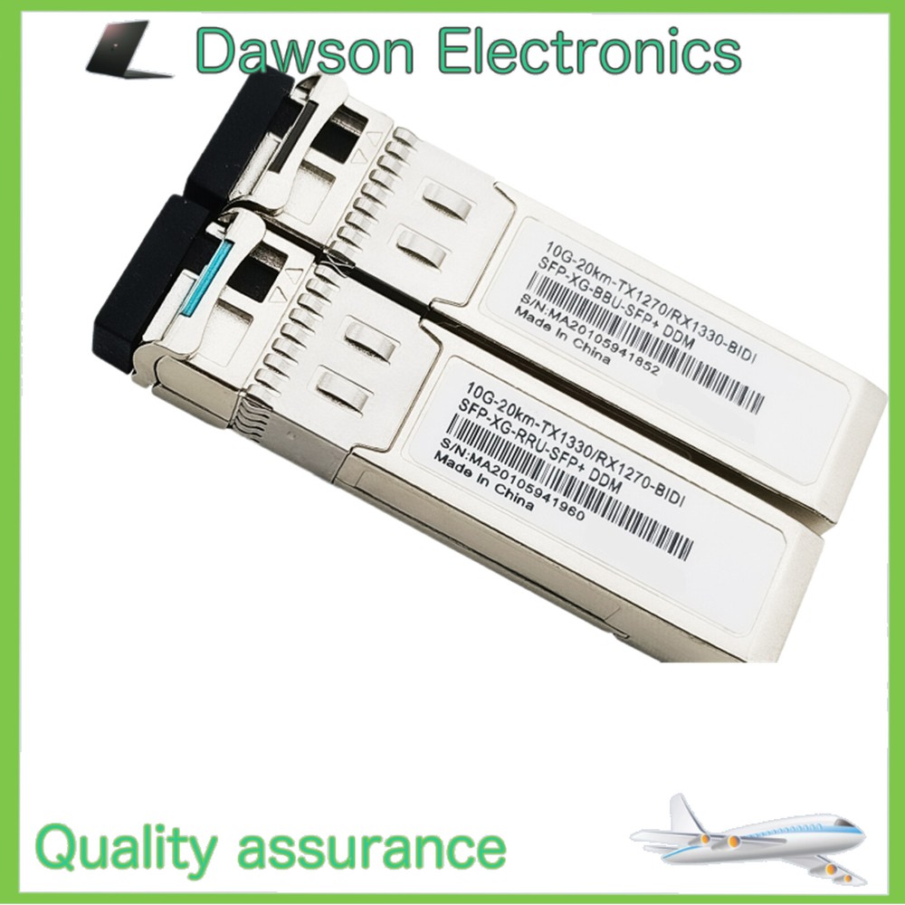 A Pair 10G SFP+ Bidi Transceiver, for Cisco SFP-10G-BXU-I,  20km,1270nm/1330nm