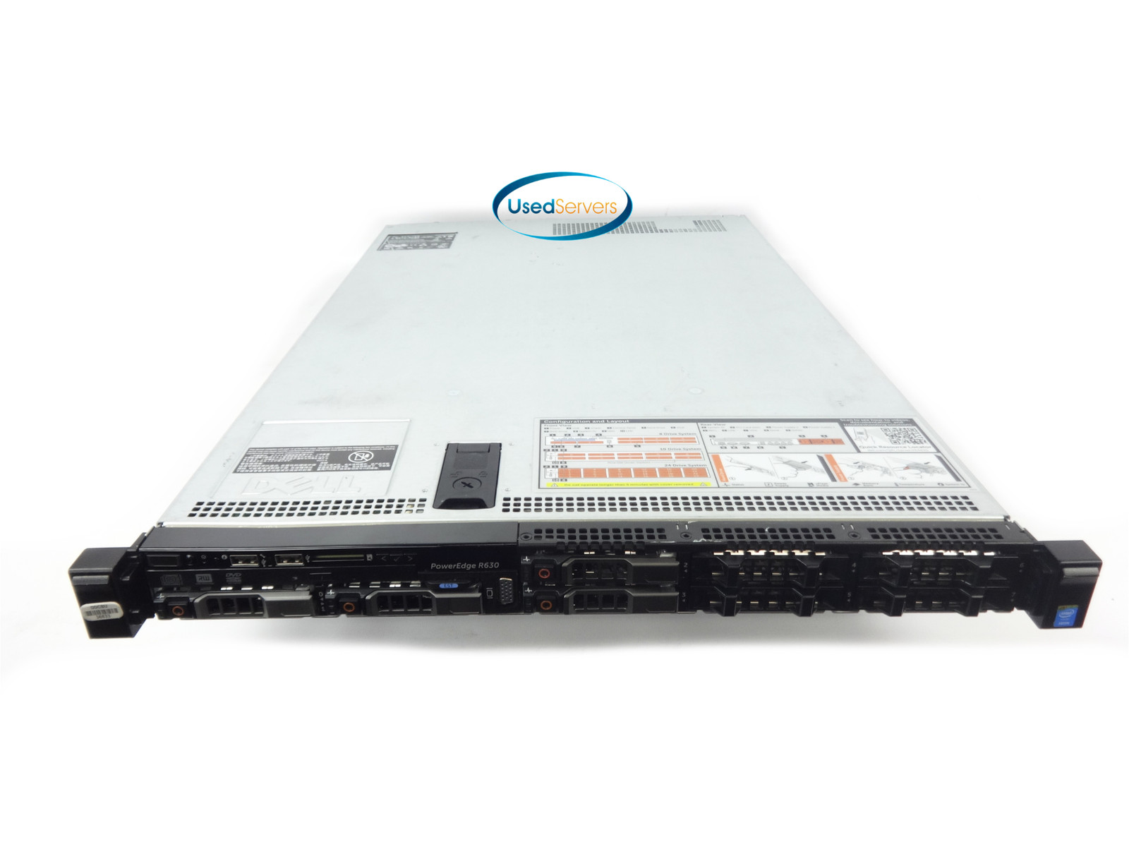 Dell R630 8SFF 64GB 2xE5-2680v3 2.5GHZ=24Cores 4x960GB SATA SSD H730