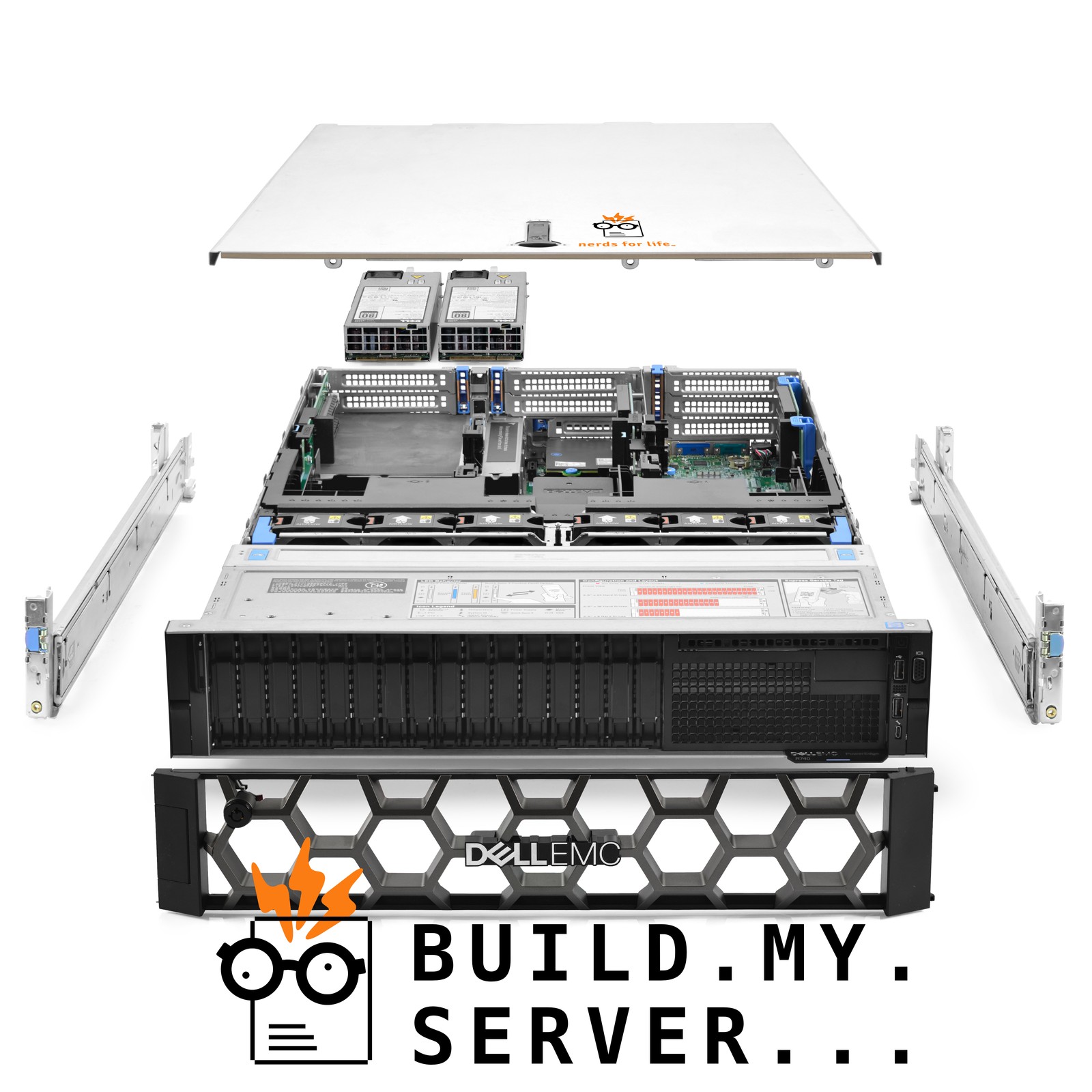 Dell PowerEdge R740 Server 2.10Ghz 16-Core 64GB RAM 2x 400GB SAS SSD 14x 2TB