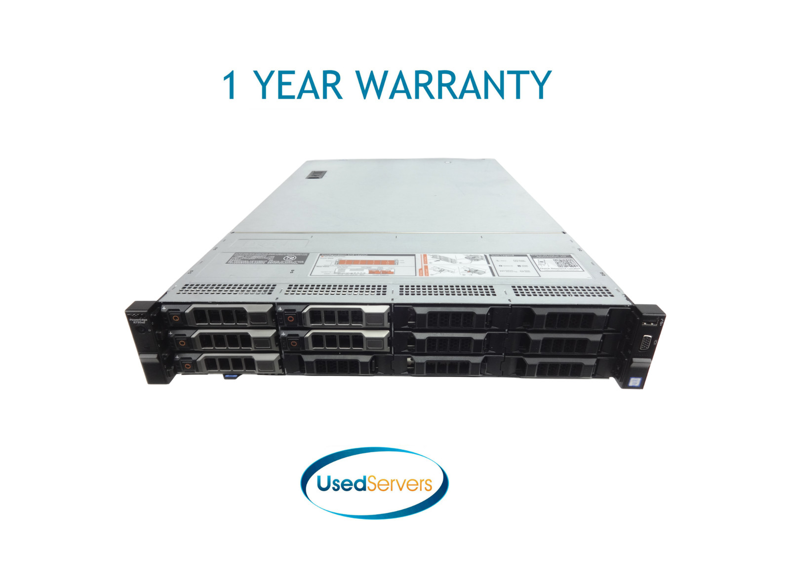 Dell R730XD 12LFF 128GB 2xE5-2640v4 2.4GHZ=20Cores 5x6TB SAS 12G H730