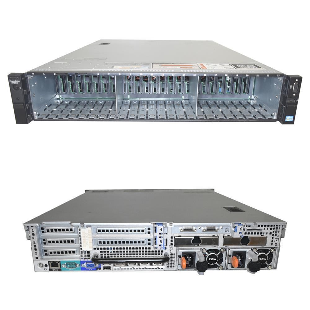 Dell PowerEdge R720xd without CPU without RAM 2x cooler H710mini 24x SFF 2.5