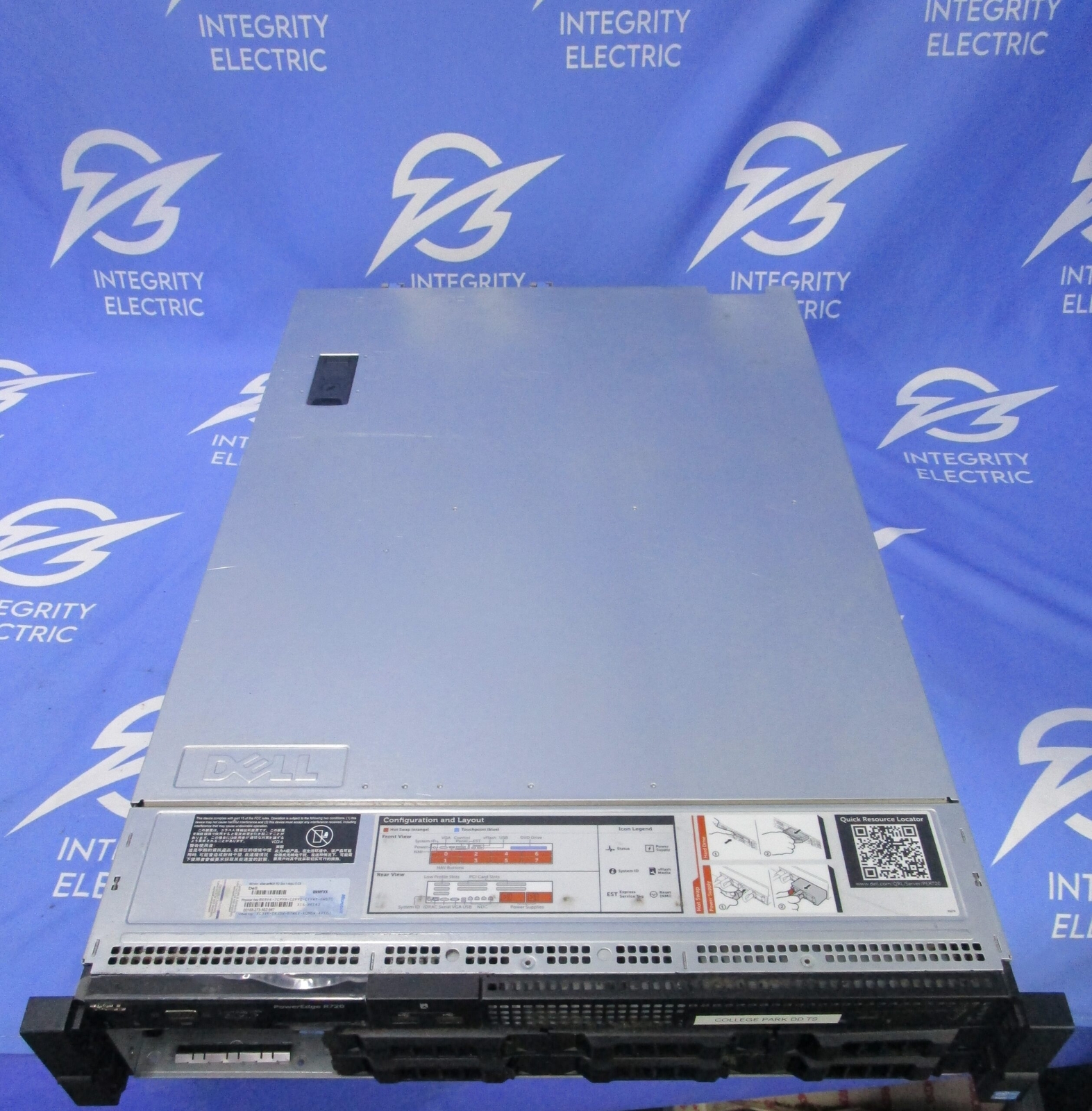 DELL POWEREDGE R720 INTEL XEON 2-SOCKET 2U-RACK SERVER E14S001 HXV4T A00 6.5-3A