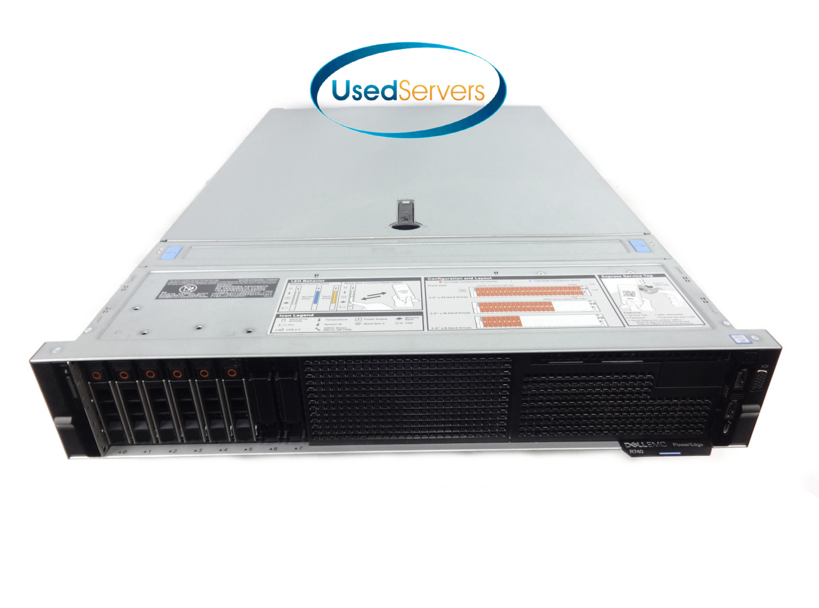 Dell R740 8SFF Server 64GB 2xGold 5122 3.6GHZ=8Cores 6xHD Tray H730P