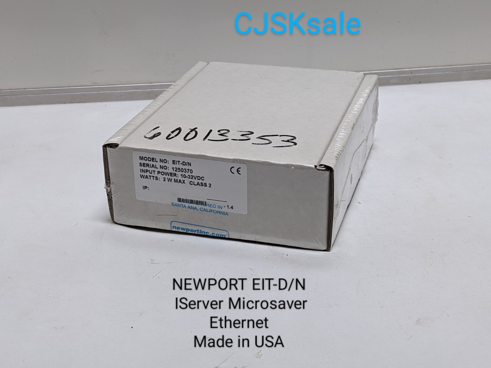 NEWPORT EIT-D/N IServer Microsaver Ethernet 10-32VDC  2W Max  Class2 (NEW).