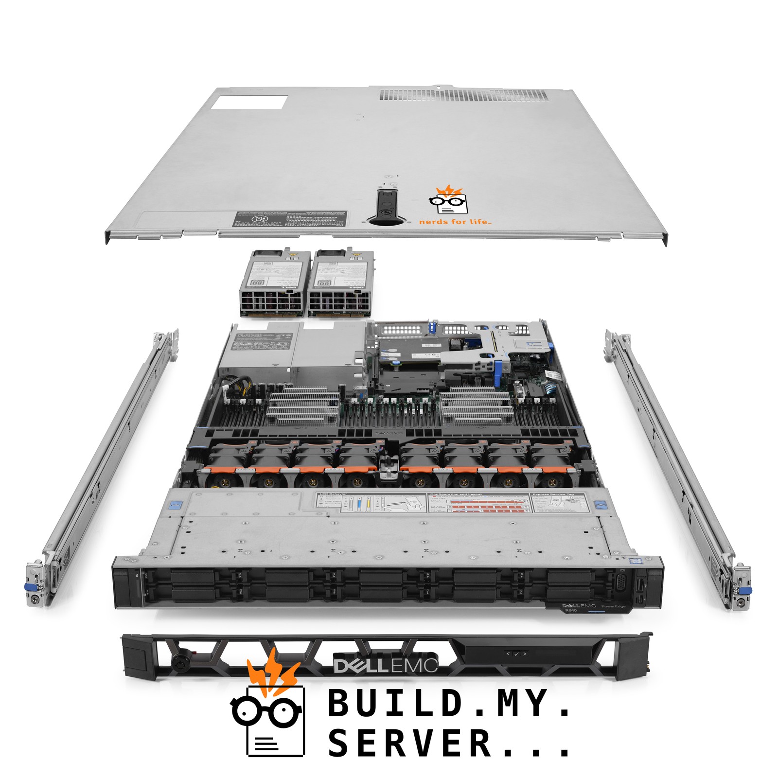Dell PowerEdge R640 NVMe Server 2.70Ghz 36-Core 384GB RAM 3.2TB Storage Rails
