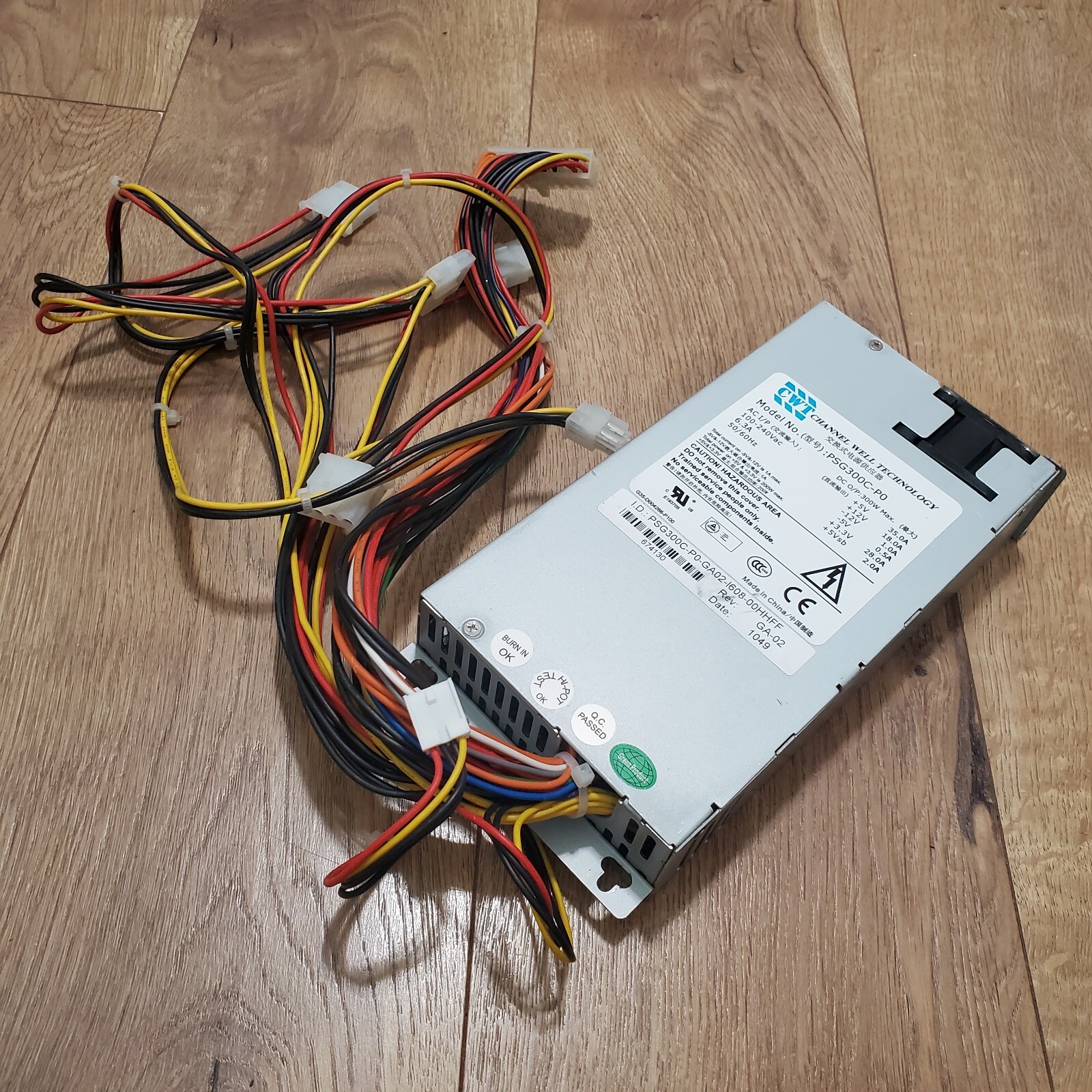 CWT CHANNEL WELL TECHNOLOGY Model PSG300C-P0 300W 20-pin ATX Server Power Supply