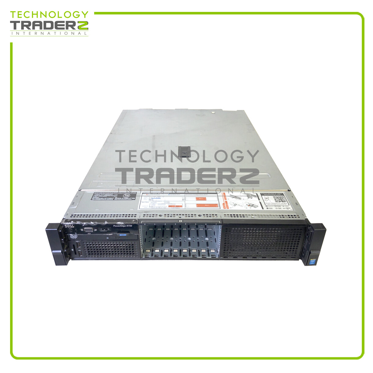 0CMMN Dell PowerEdge R730 Xeon E5-2630 v3 8-Core 8GB 8x SFF Server W/ 2x PWS