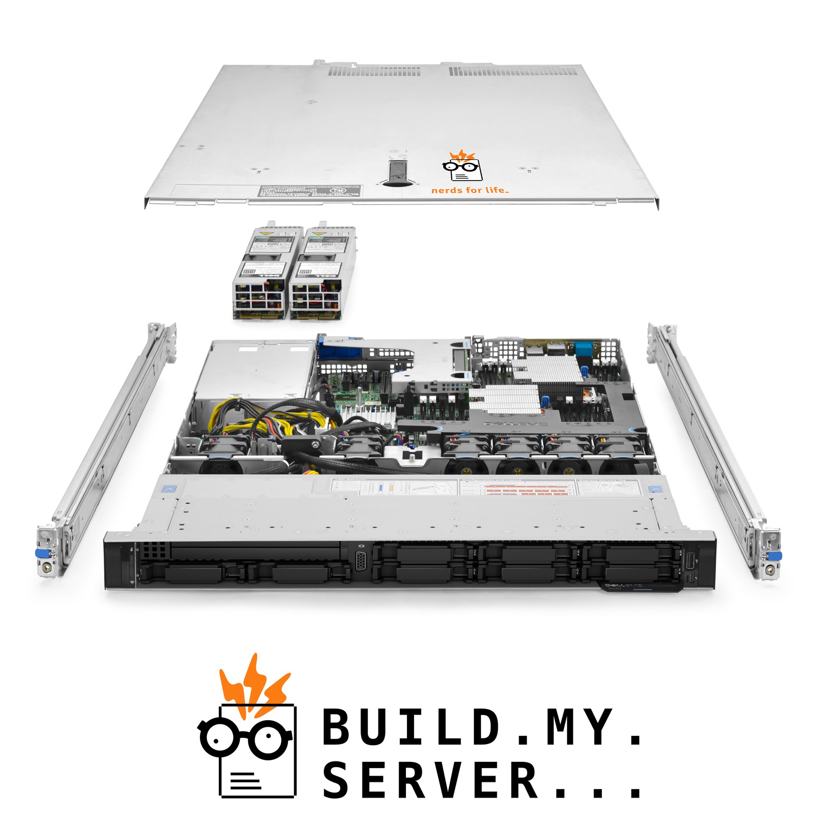 Dell PowerEdge R440 Server 2x Silver 4110 2.10Ghz 16-Core 256GB RAM 8x New 1TB