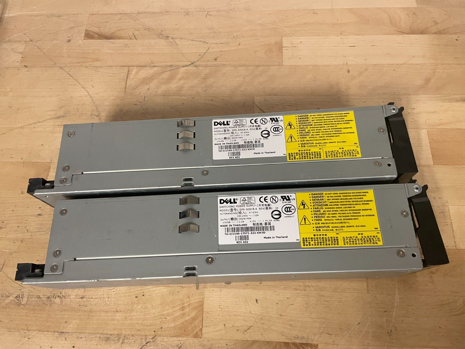 lot of 2 Dell DPS-500CB A 502 W Switching Server Power Supply *