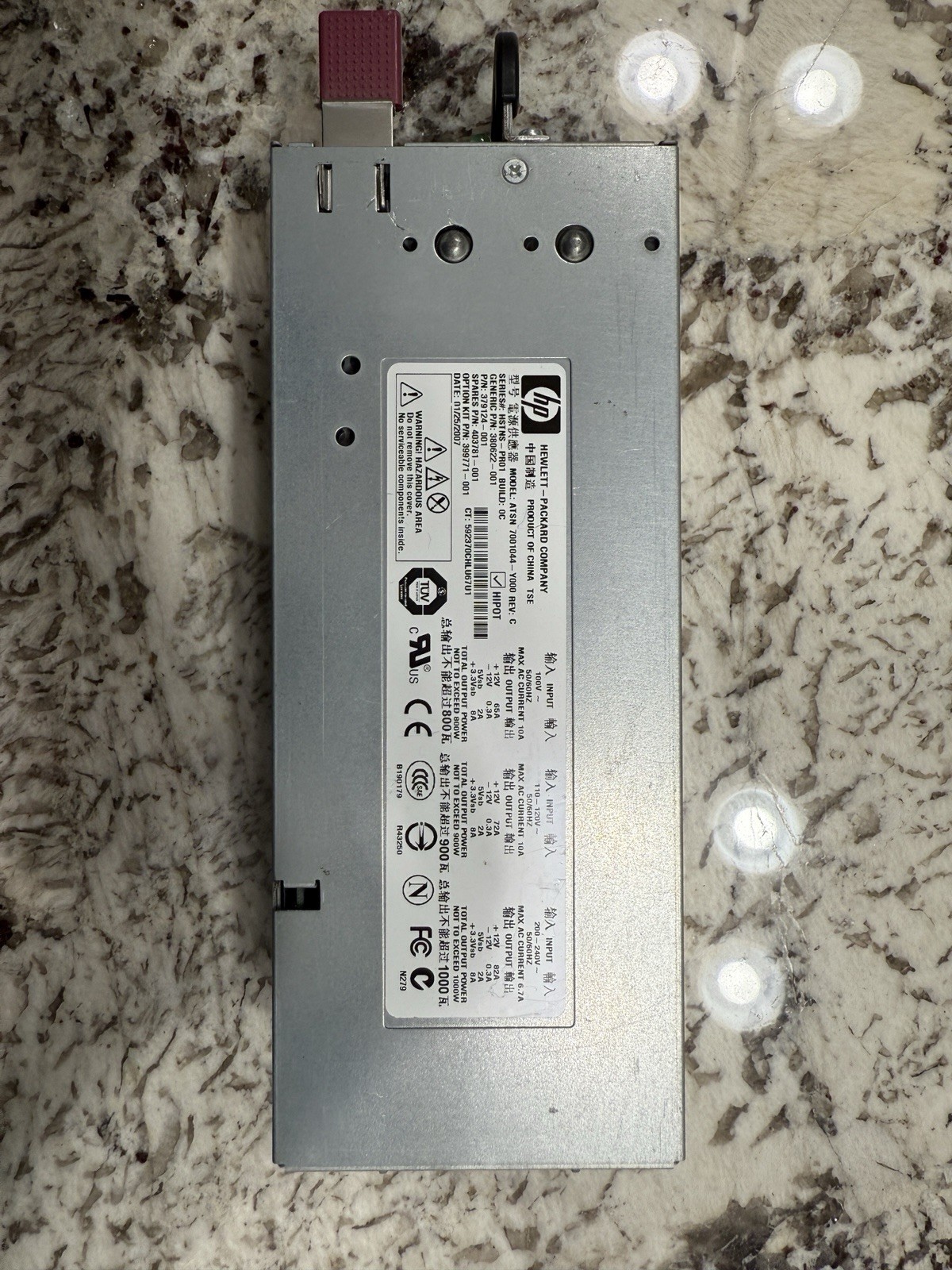 HP ATSN 7001044-Y000 Silver HSTNS-PR01 1000w Switching Power Supply PSU Server