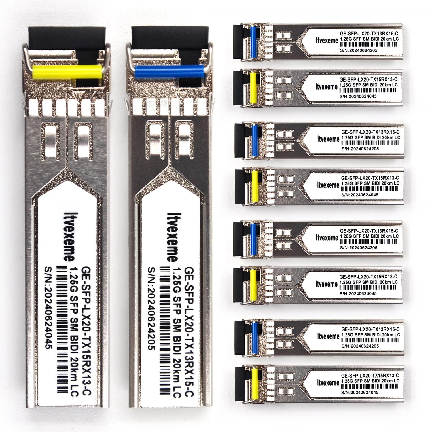 5 Pairs 1.25G BIDI SFP Network Transceiver Module, 1.25 Gigabit Single Mode, …