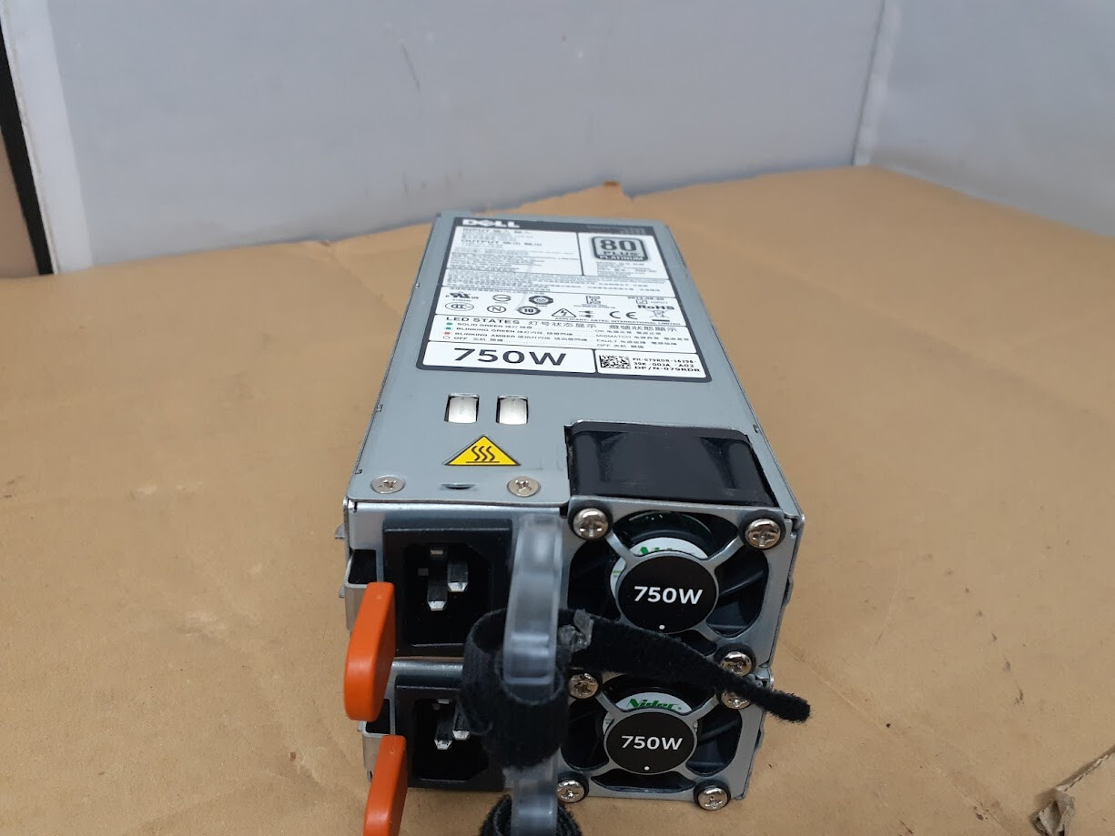 Lot of 2 – Dell E750E-S0 750W 80 Plus Platinum Server Power Supply