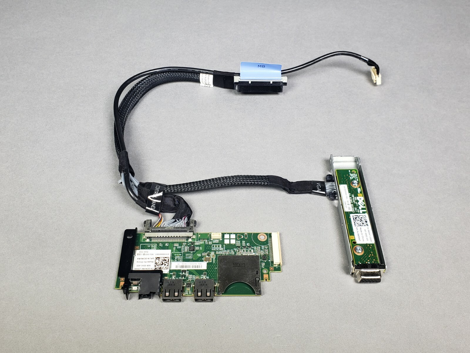 DELL PowerEdge R630 front control panel, VGA board, cable CMVRK PC3NP R0DKT