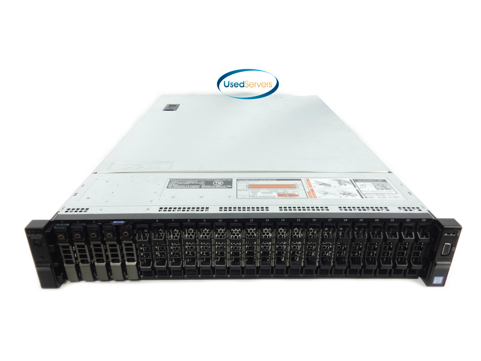 Dell R730XD 26SFF 64GB 2xE5-2637v3 3.5GHZ=8Cores 5×1.2TB 10K H730