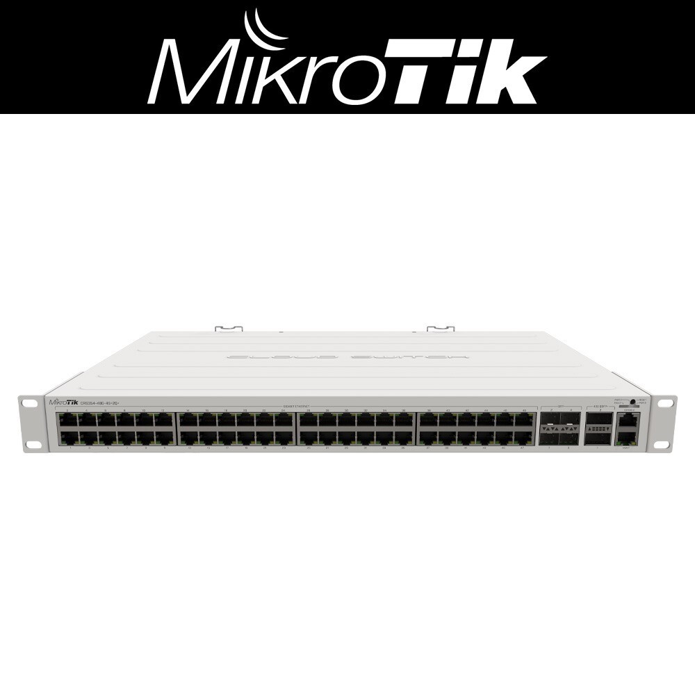 MikroTik CRS354-48G-4S+2Q+RM Cloud Router Switch 650MHz 64MB 48xGB