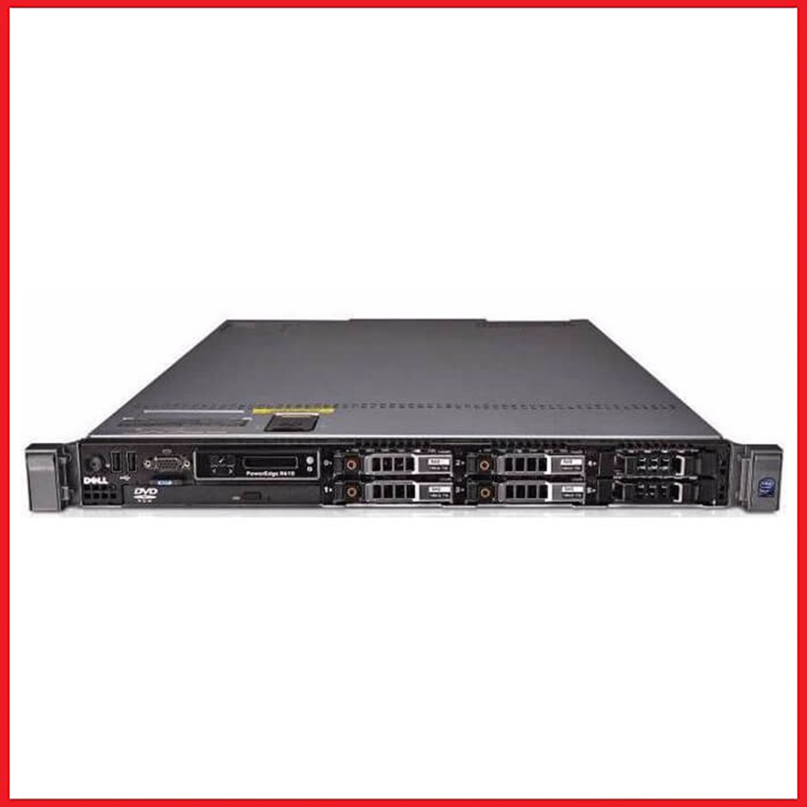 Dell PowerEdge R610 6 Bay 1U Server 2x 6 Core X5650 96GB RAM 2x 160GB HDD