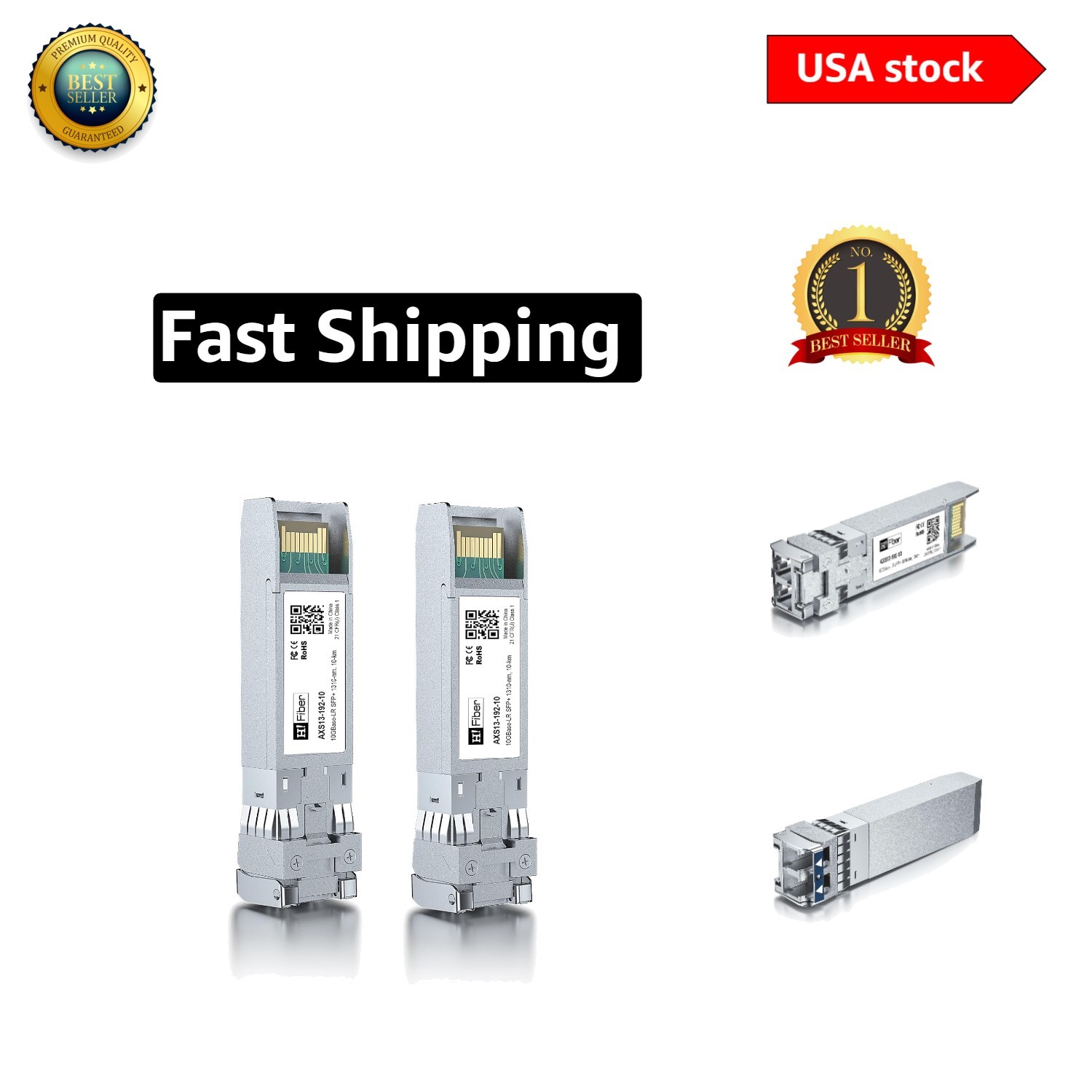 Plug and Play H!Fiber 10G SFP+ LC Module for Fast Networking – 10km Link Range