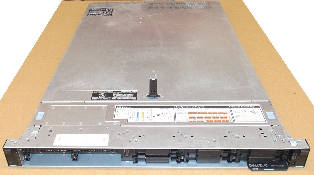 Dell PowerEdge R640 8 Bay 2.5″, 2x Gold 6148 CPU, H740P, DUAL 750W 10/25Gbe Mezz