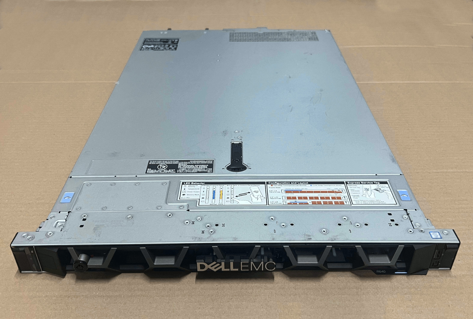 Dell PowerEdge R640 8SFF 2x Gold 6140 36C 2.3GHz 64Gb H740P iDRAC 1U Server