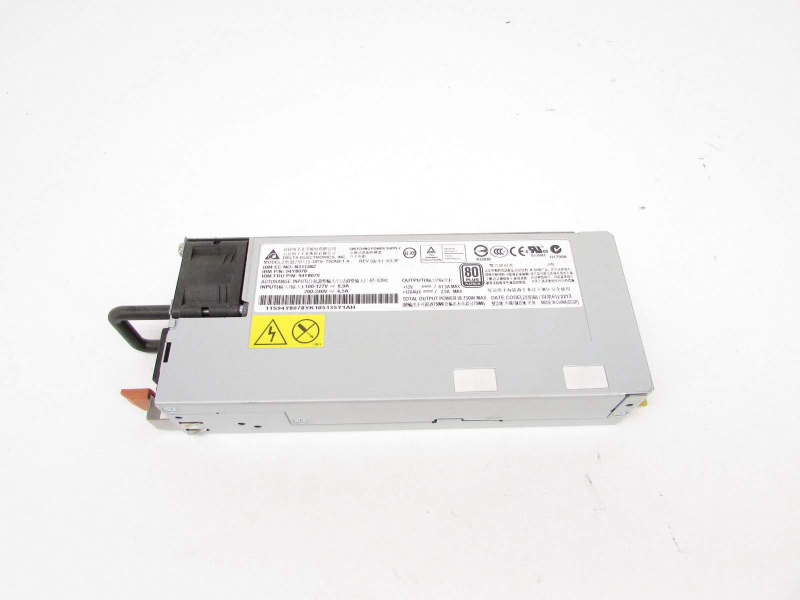 Delta DPS-750AB-1 750W 94Y8078 Server Power Supply