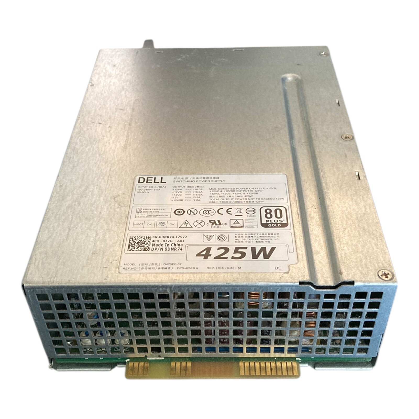 Dell 0DNR74 Precision T5810 425W 80 PLUS GOLD | Switching Power Supply | Tested