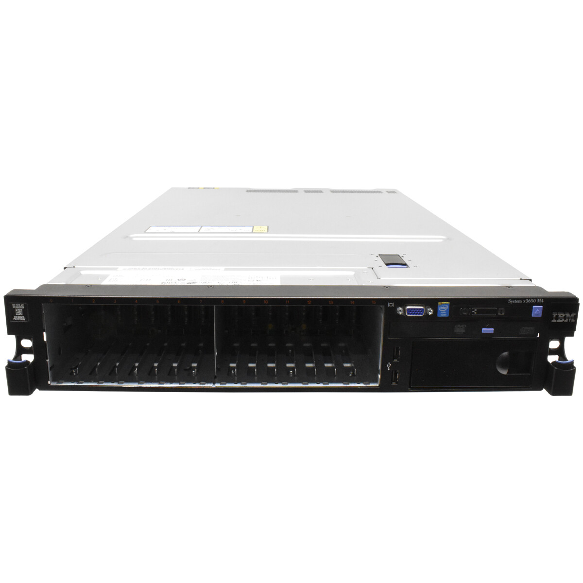 IBM x3650 M4 Server 2xE5-2680 V2 CPU 32GB RAM 2x Cooler 16 Bay 2.5″ M5110