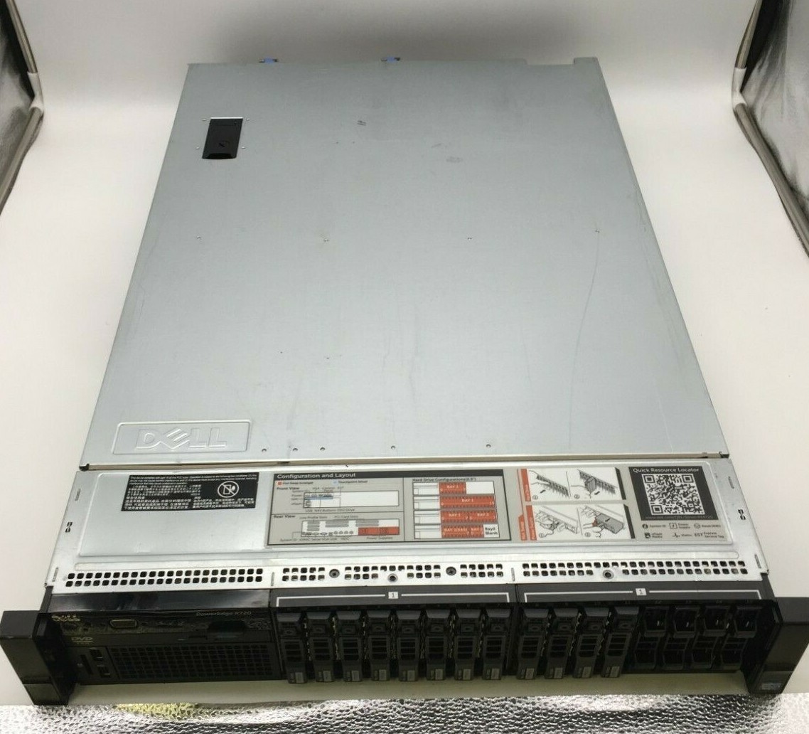 Dell PowerEdge R720 Intel xeon E5-2655-2.4GHz x2 112GB DDR3 11 x 600GB