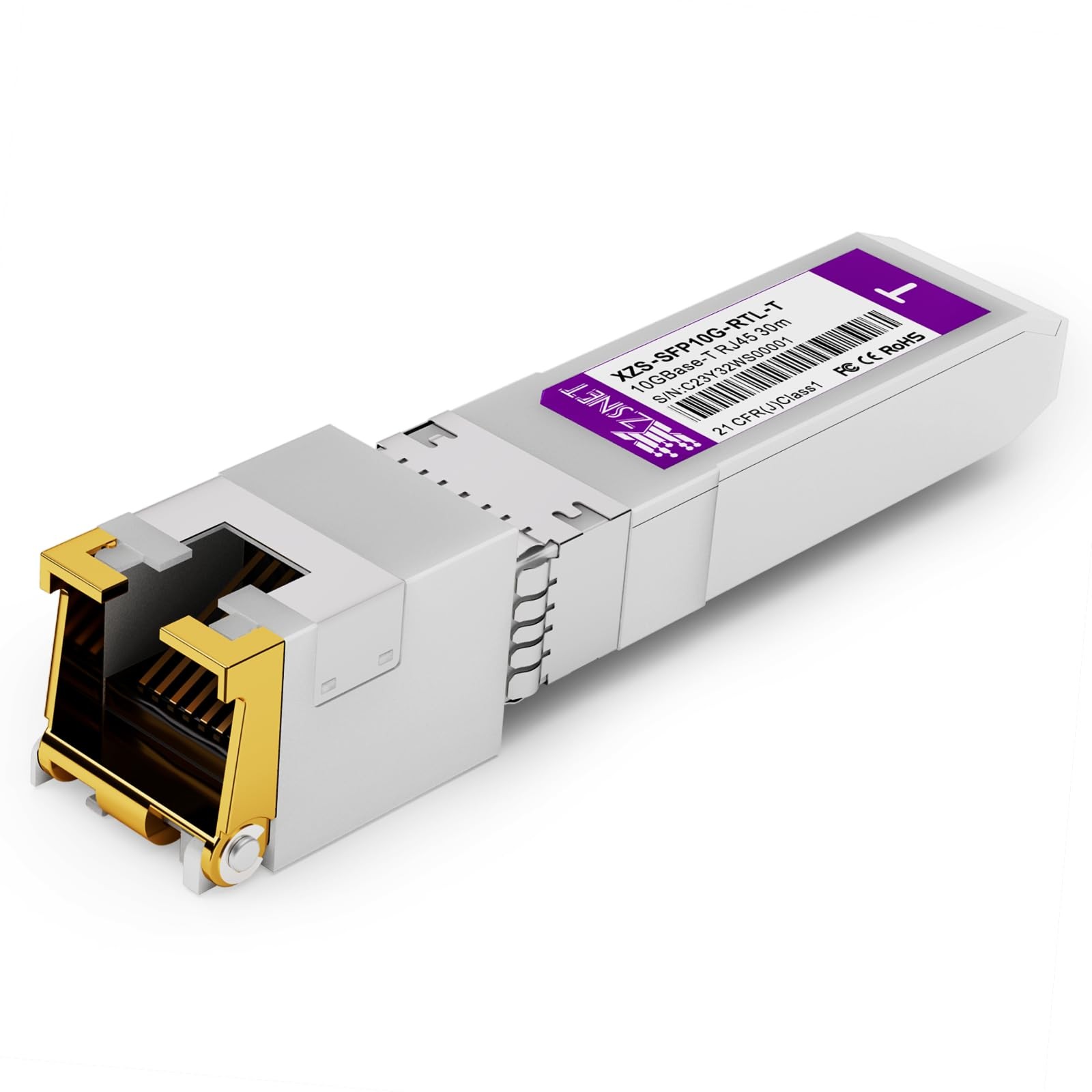 10GBASE-T SFP+ to RJ45 Transceiver, 10G Copper SFP+ to Ethernet Module Compat…