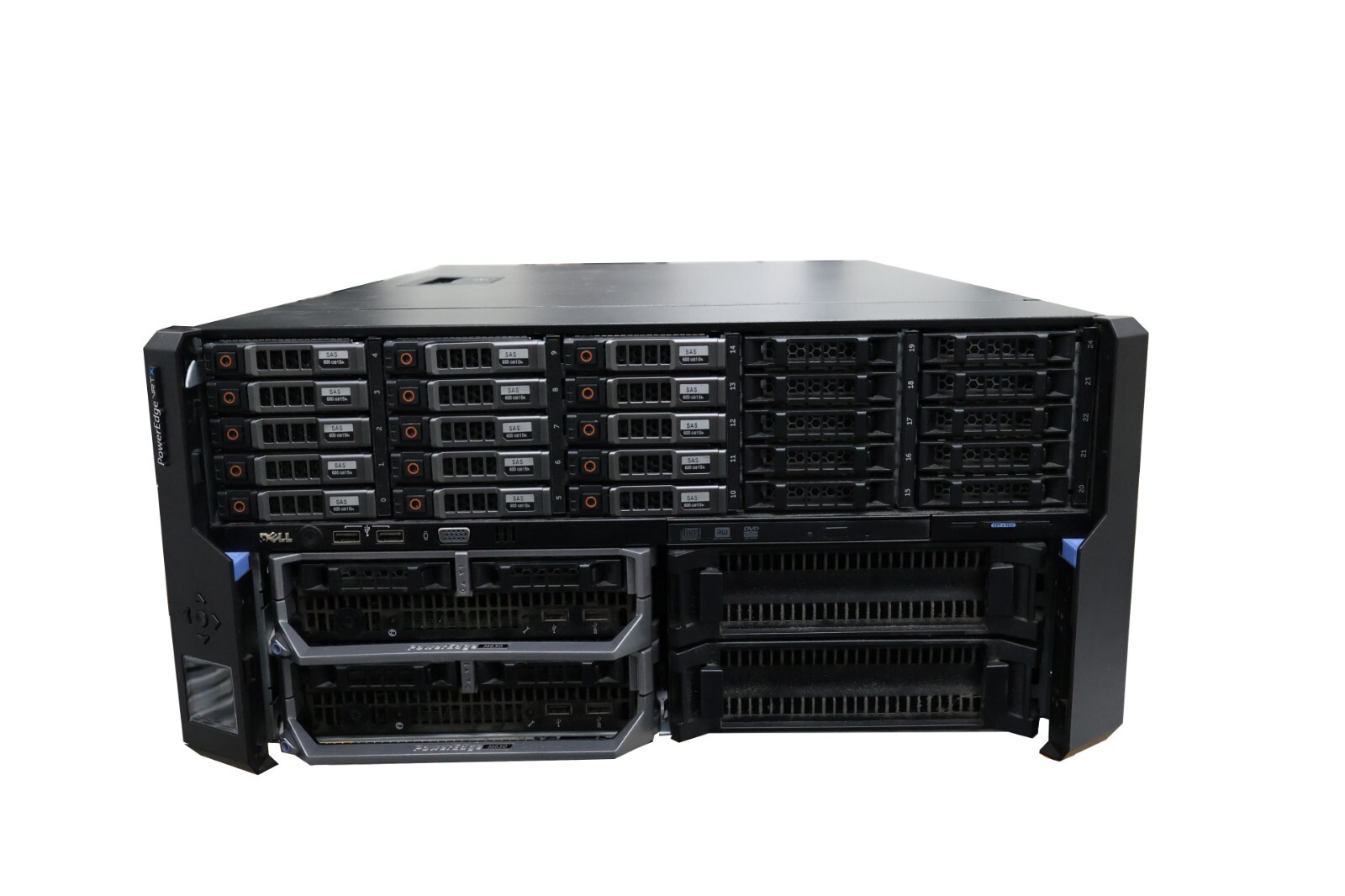 Dell PowerEdge VRTX 2x Dell M630 Blade Server E5-2650 v3 256GB RAM 15x 600GB HDD