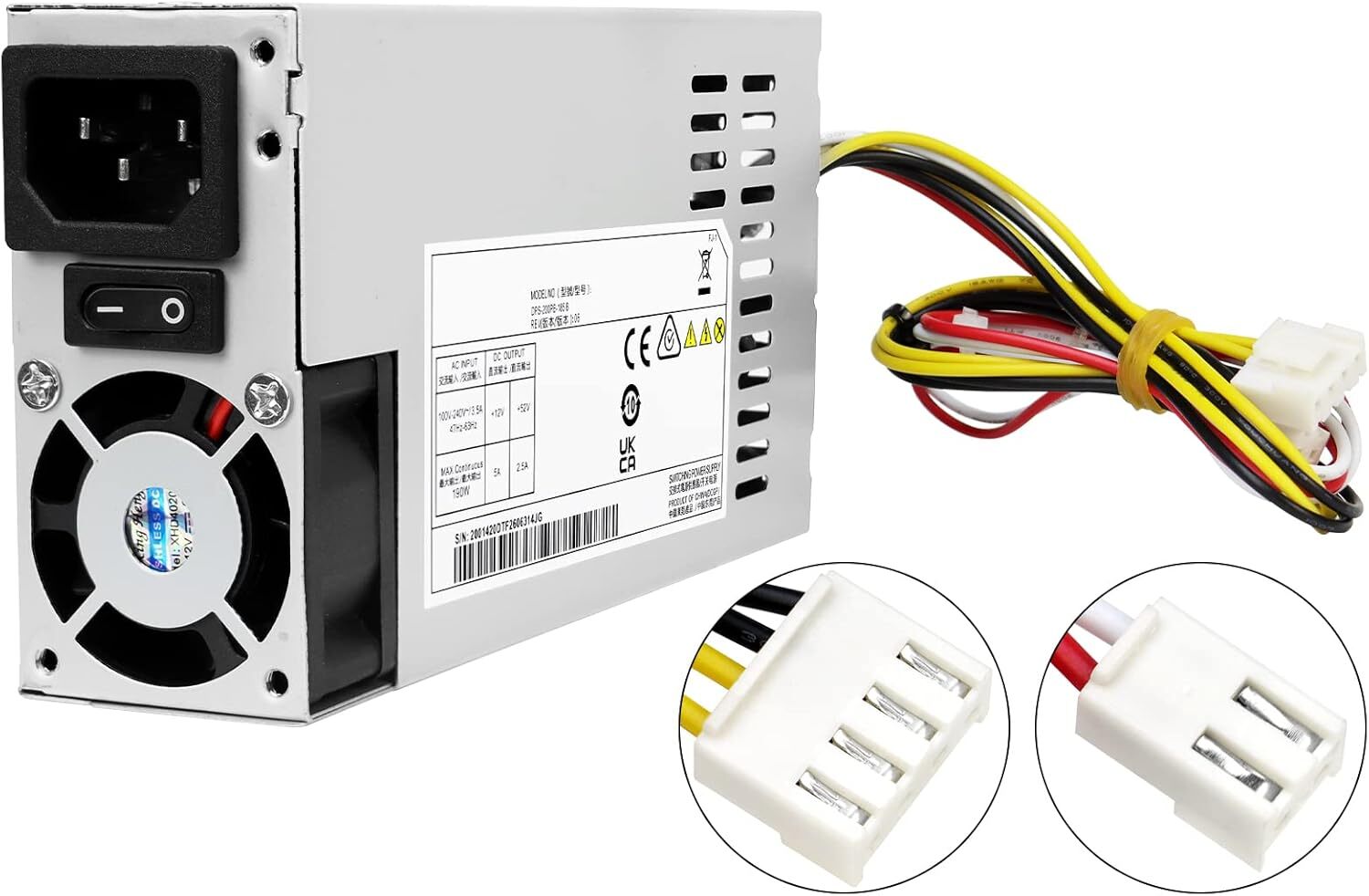 DPS-200PB-185 B 190W Video Recorder Power Supply Fit DPS-200PB-185B AC100-240V