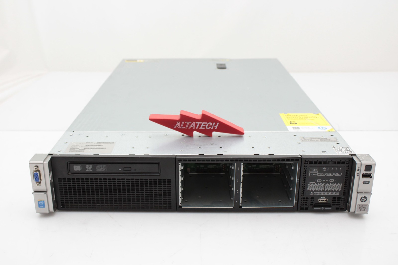 HP DL380p Gen 8 2U Chassis 8 SFF Drive Bays 653200-B21 Barebone – CTO
