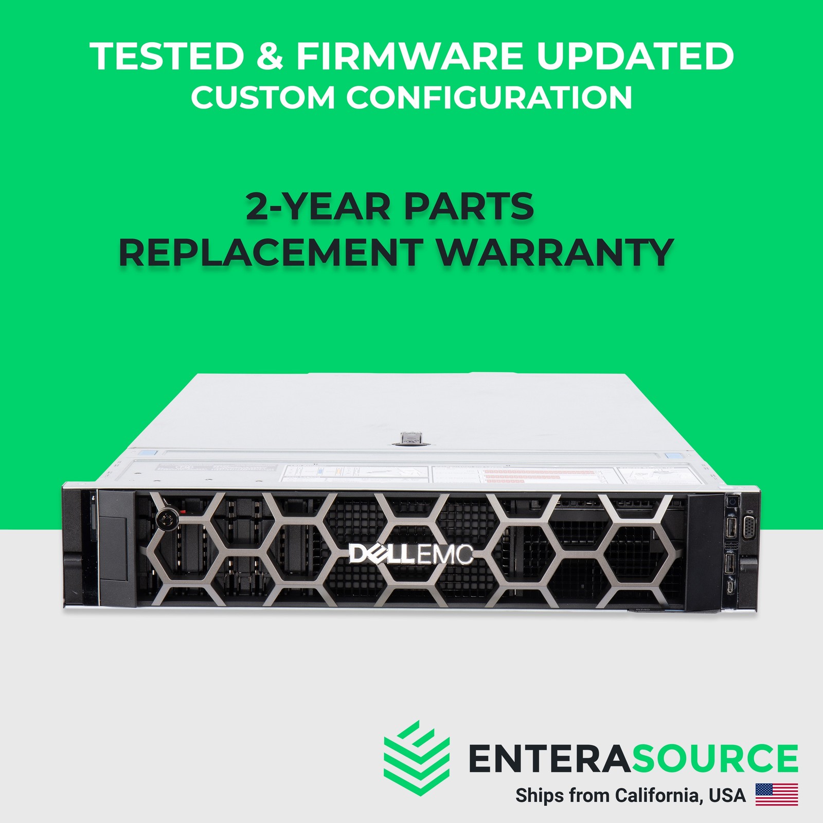 Dell PowerEdge R740 Server 8SFF – Configurable, 2x Xeon, 32GB-768GB RAM