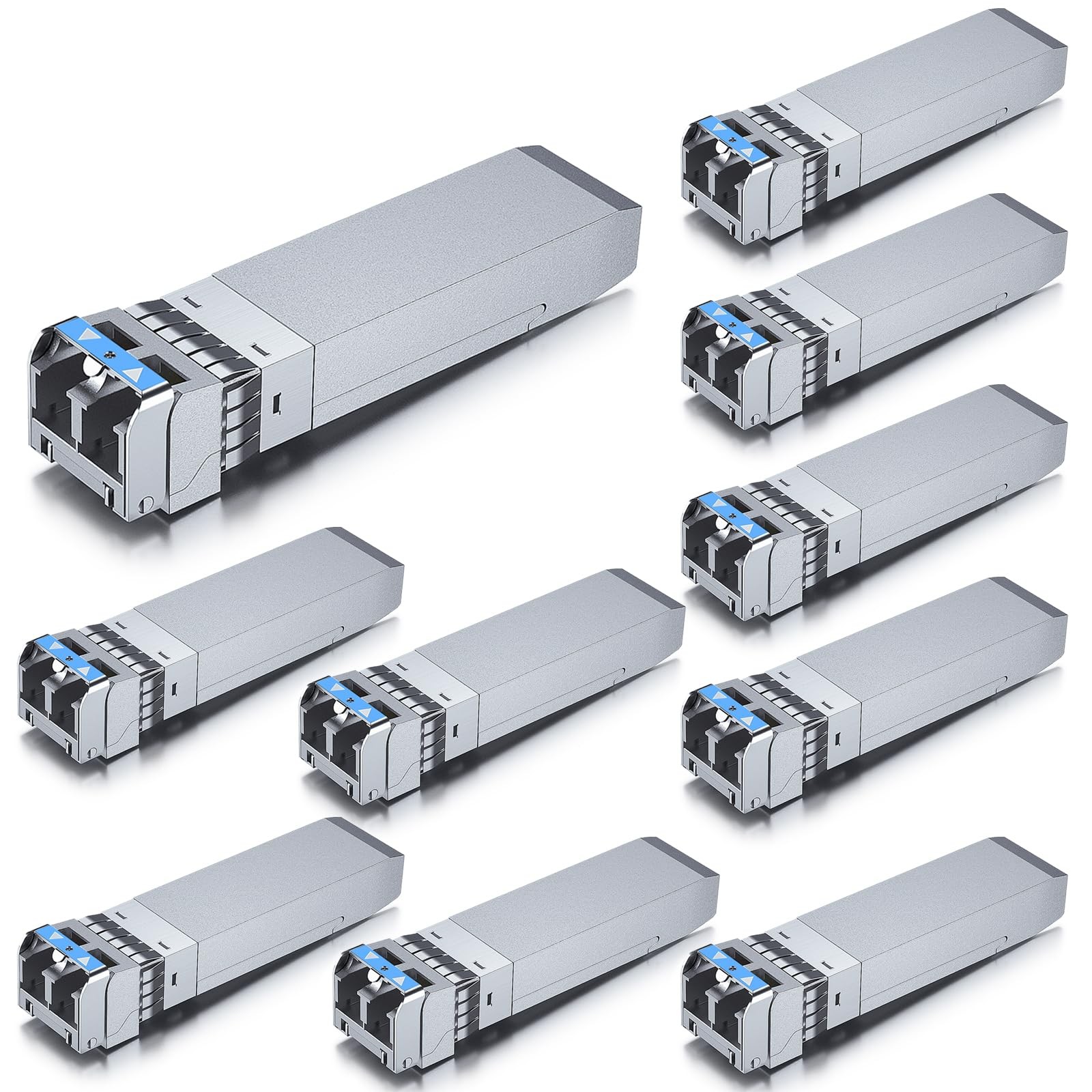 10GBase-LR SFP+ Transceiver, 10G 1310nm SMF SingleMode Fiber Optic Module, 10…