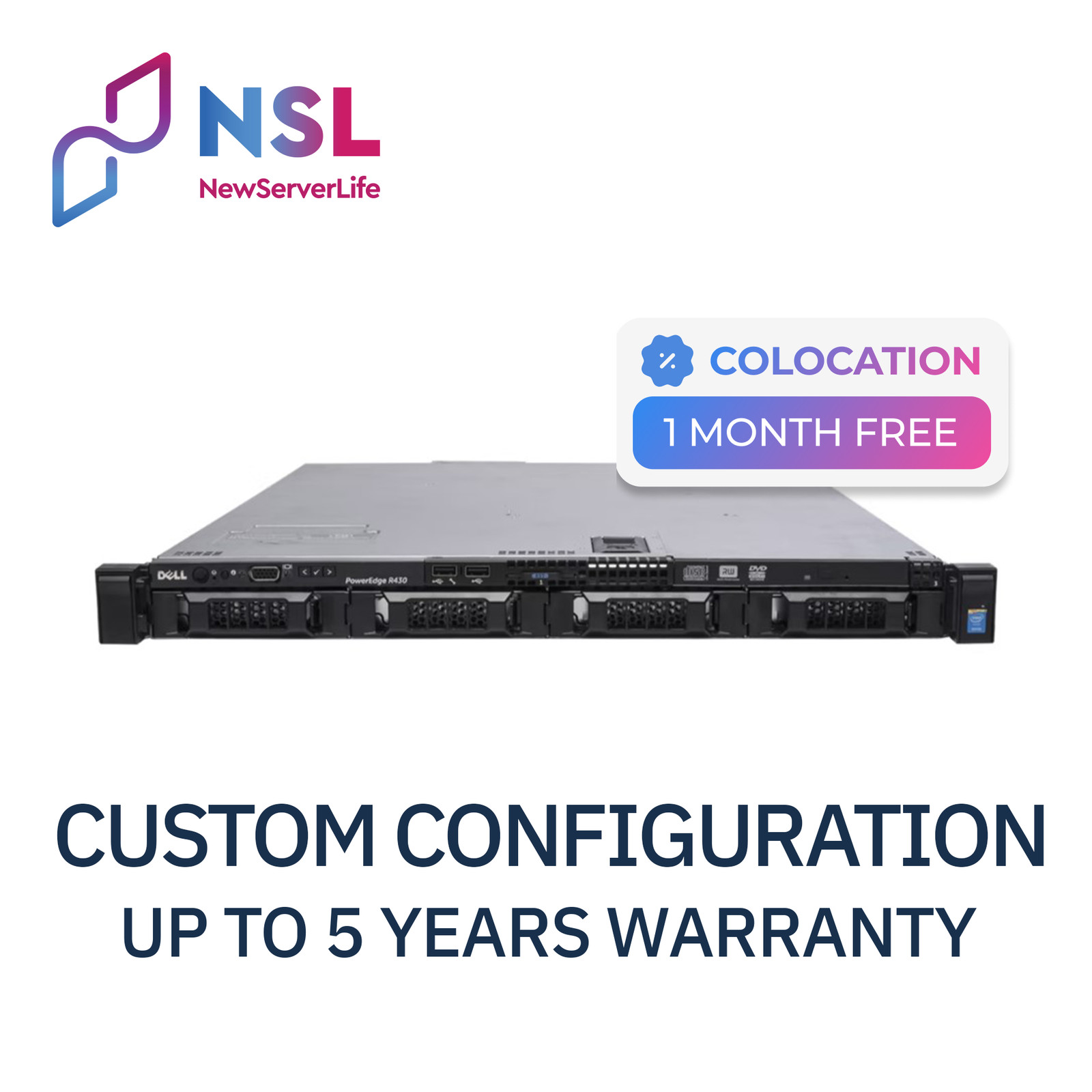 DELL PowerEdge R430 4LFF Server 2x E5-2660v4 2.0GHz =28 Cores 128GB H730 2xRJ45