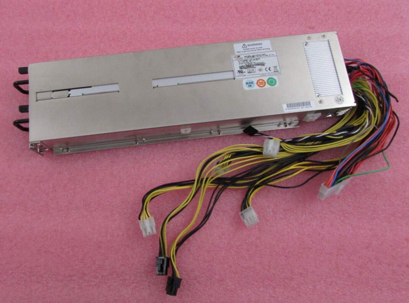Zippy EMACS M1K2-5C01V4H 1200w 1U Redundant Server Power Supply w/ 2x Pwr Module