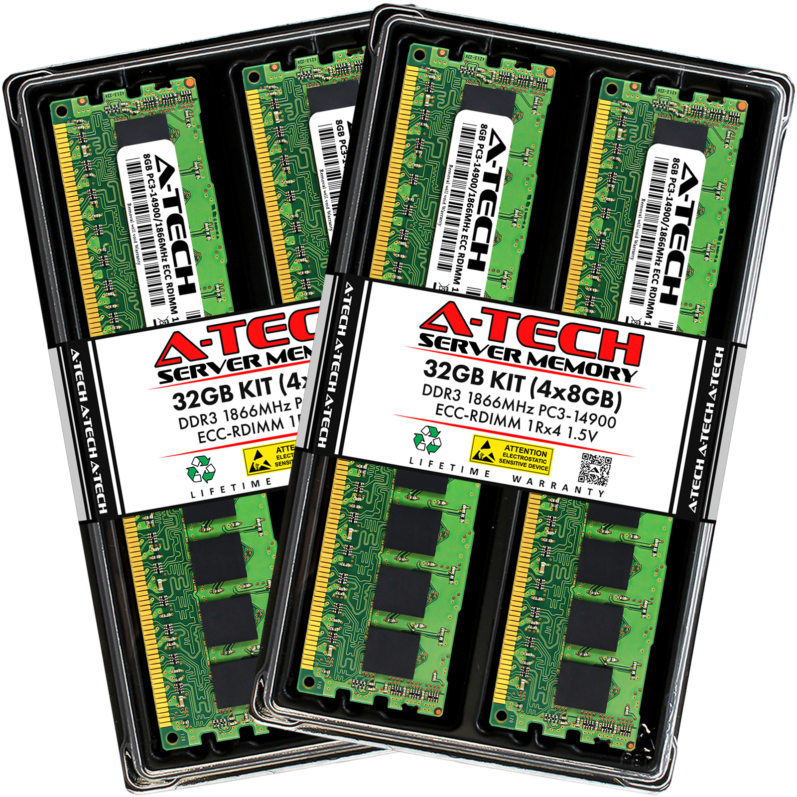 32GB 4x 8GB PC3-14900R RDIMM Dell PowerEdge C6220 II C8220X R720xd Memory RAM