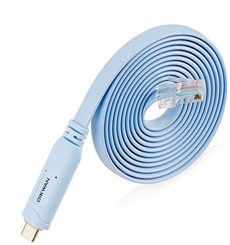 USB-C Cisco Console Cable, 6Ft USB Type C to RJ45 Serial Adapter Essential Acces
