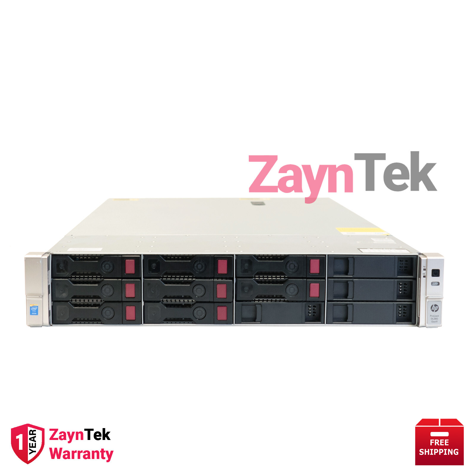 HPE PROLIANT DL380 GEN9 12LFF RACKSERVER 32GBDDR4 1xE52620v3 NEW HPE 24TB HDD