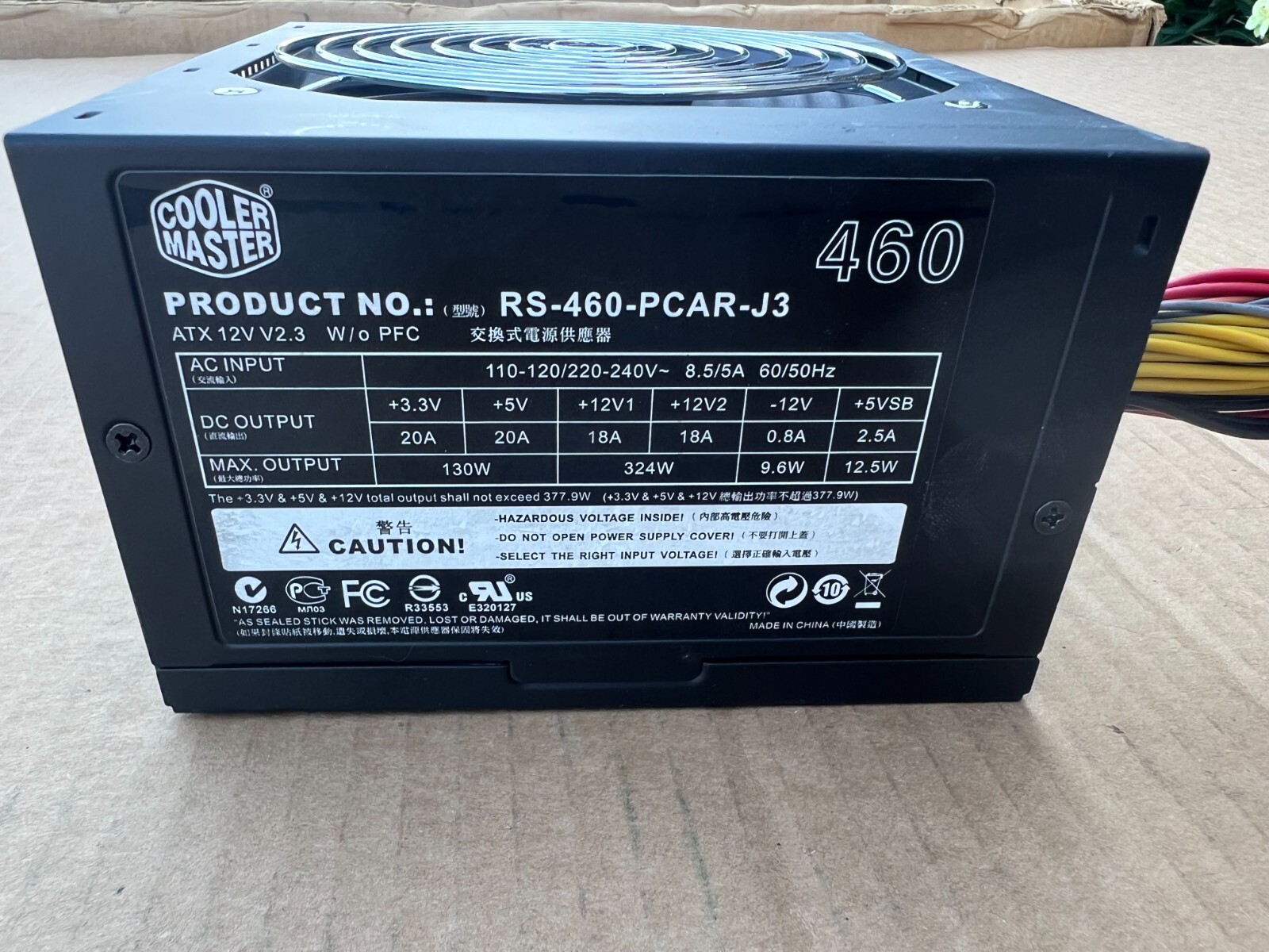 COOLER MASTER 460 RS-460-PCAR-J3  ATX 12V  SERVER POWER SUPPLY