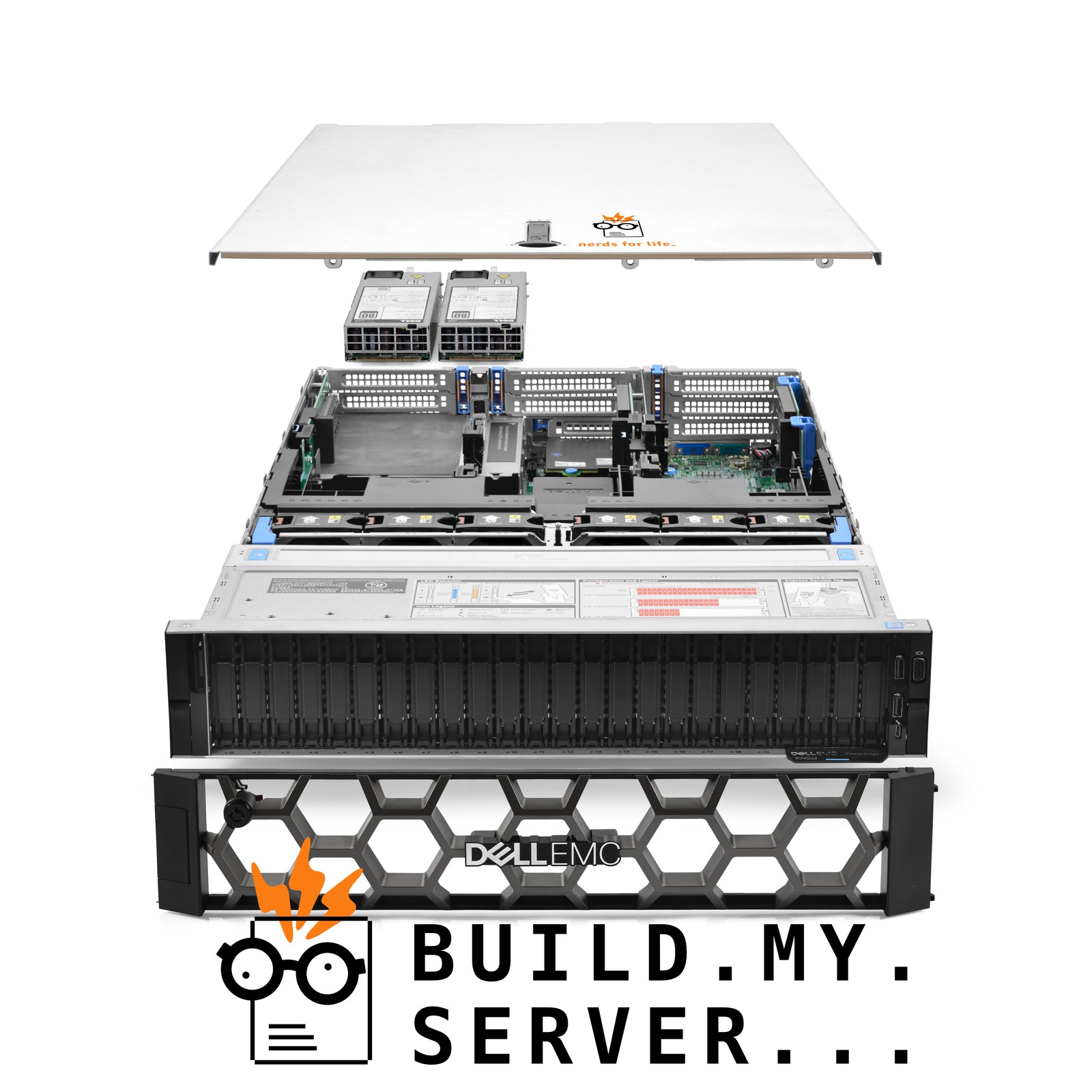 Dell PowerEdge R740xd NVMe Server 3.00Ghz 24-Core 256GB RAM 24x Caddies Bezel