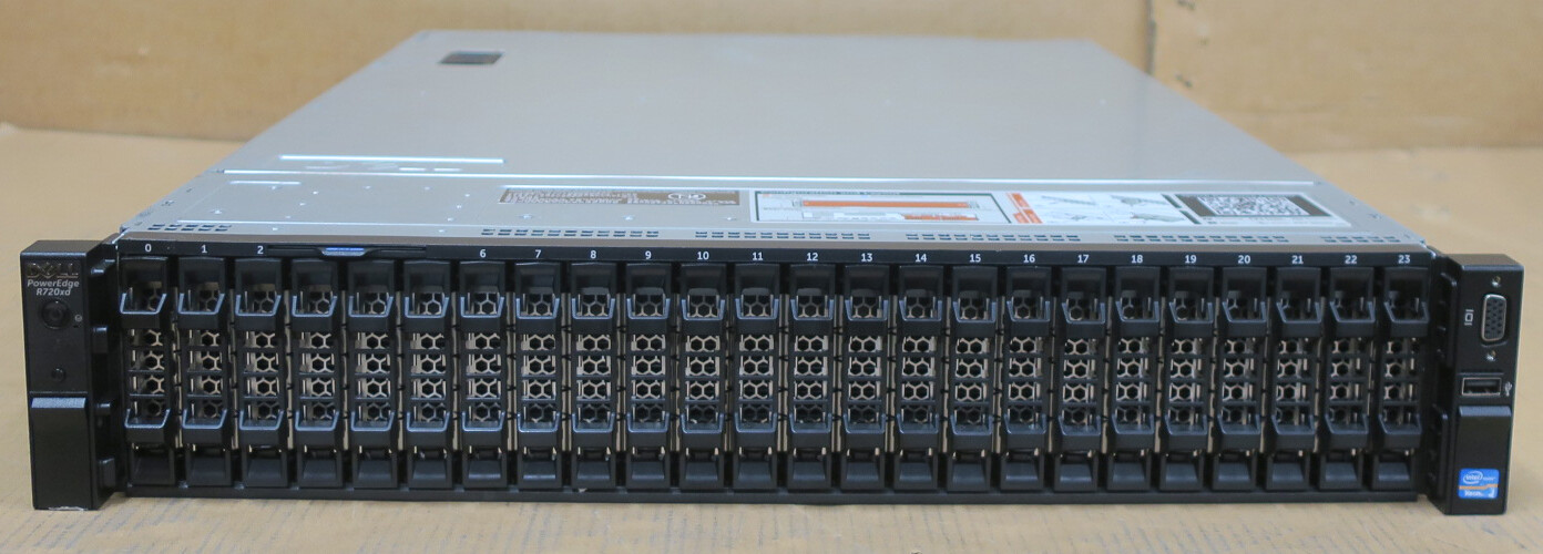 Dell PowerEdge R720xd 8C E5-2650v2 2.60GHz 96GB Ram 2x 300GB 10K HDD 2U Server