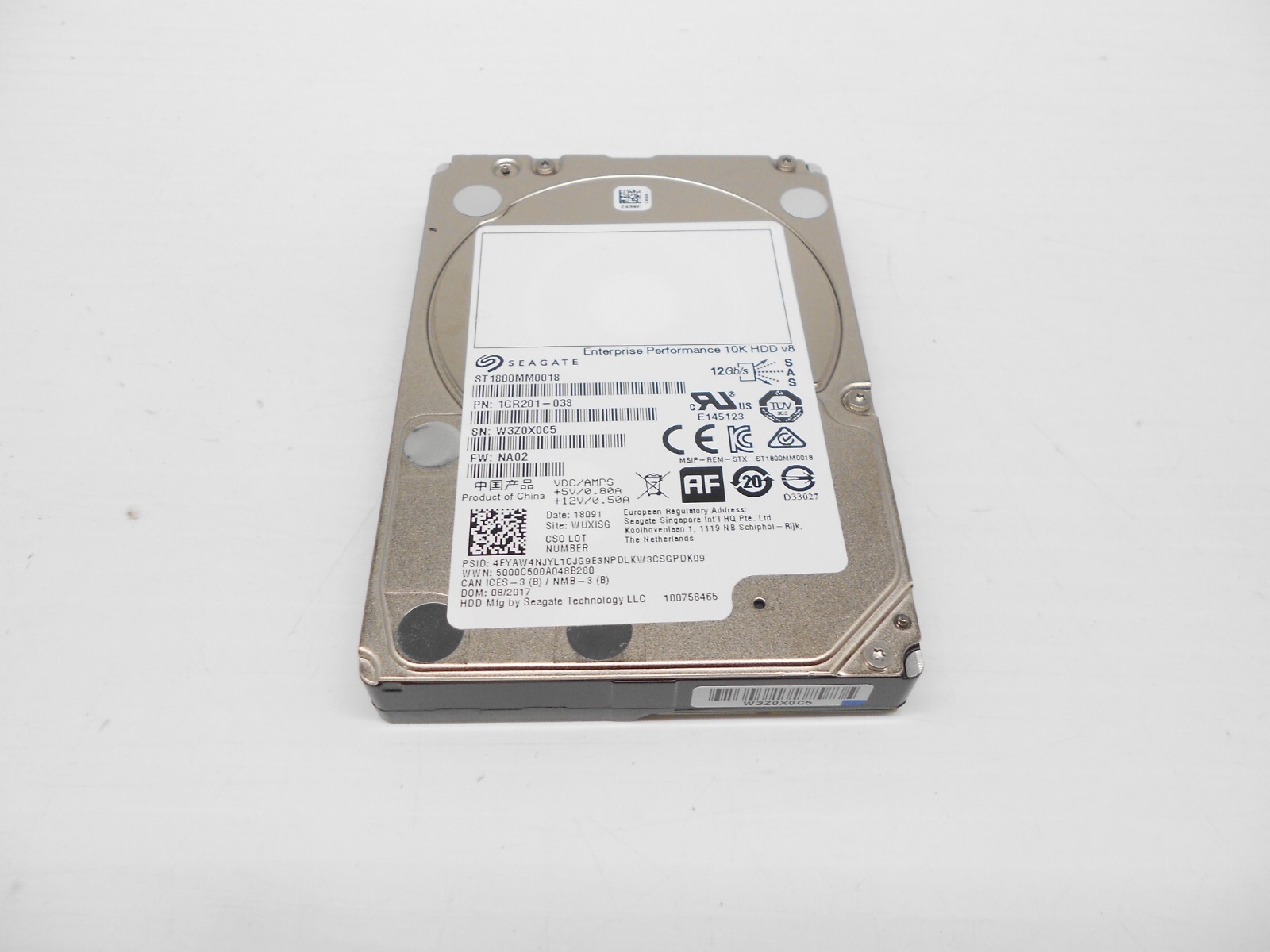 Seagate ST1800MM0018 1.8TB 10K SAS 2.5 12G HARD DRIVE Dell HP Server Storage 2TB
