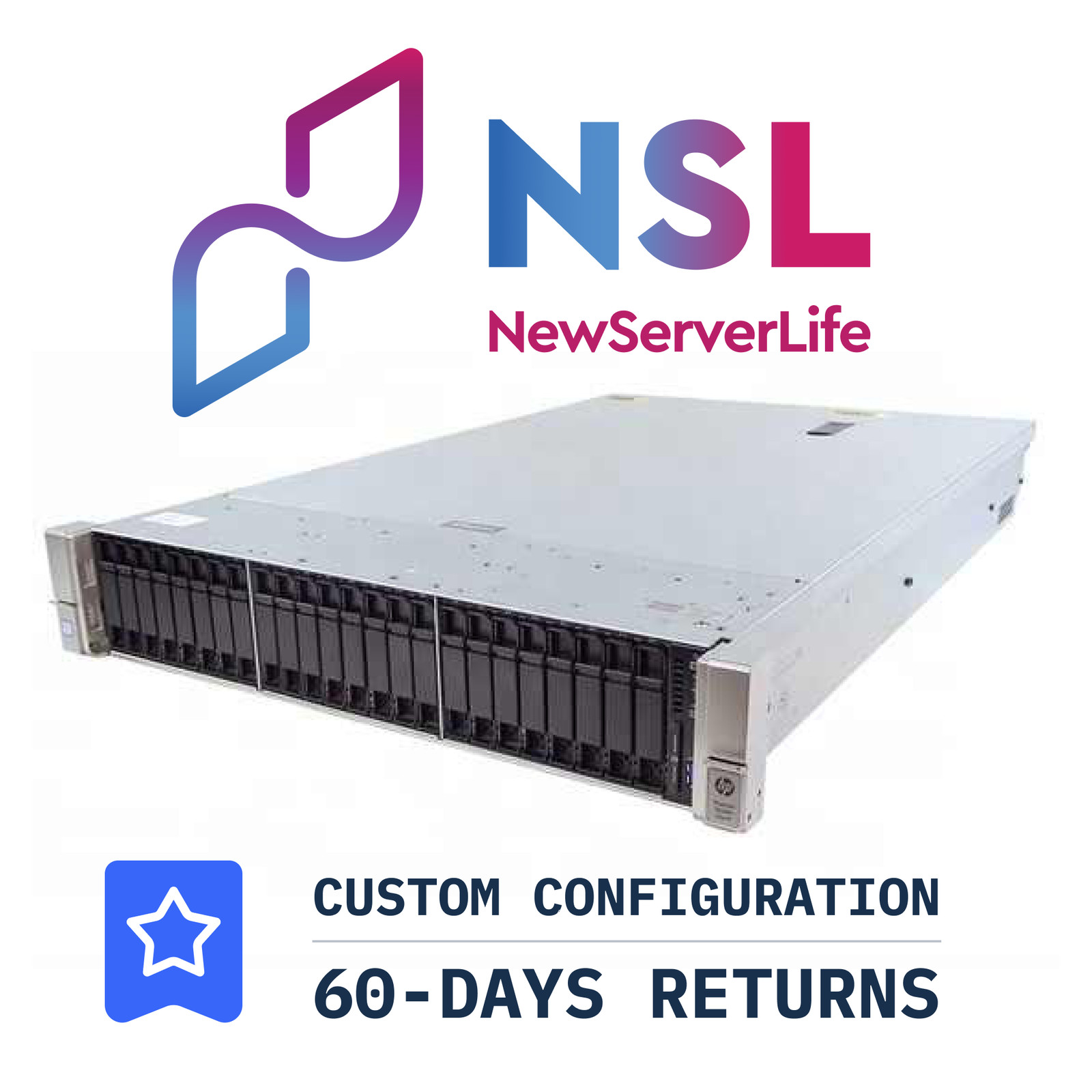 HP ProLiant DL380 Gen9 24SFF 2x E5-2699v4 2.2GHz =44 Cores 64GB P440AR 4xRJ45