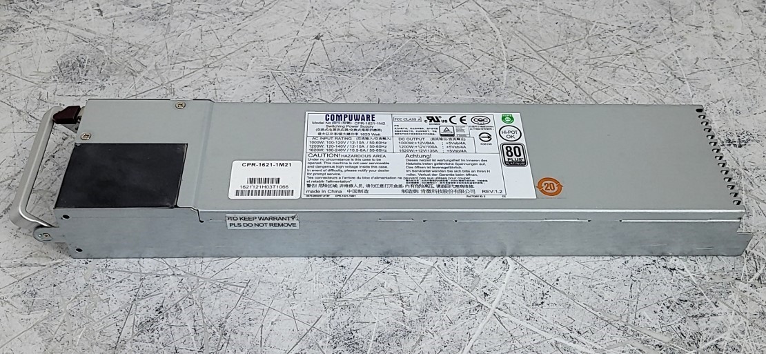 COMPUWARE CPR-1621-1M2 Server Power Supply 1620W