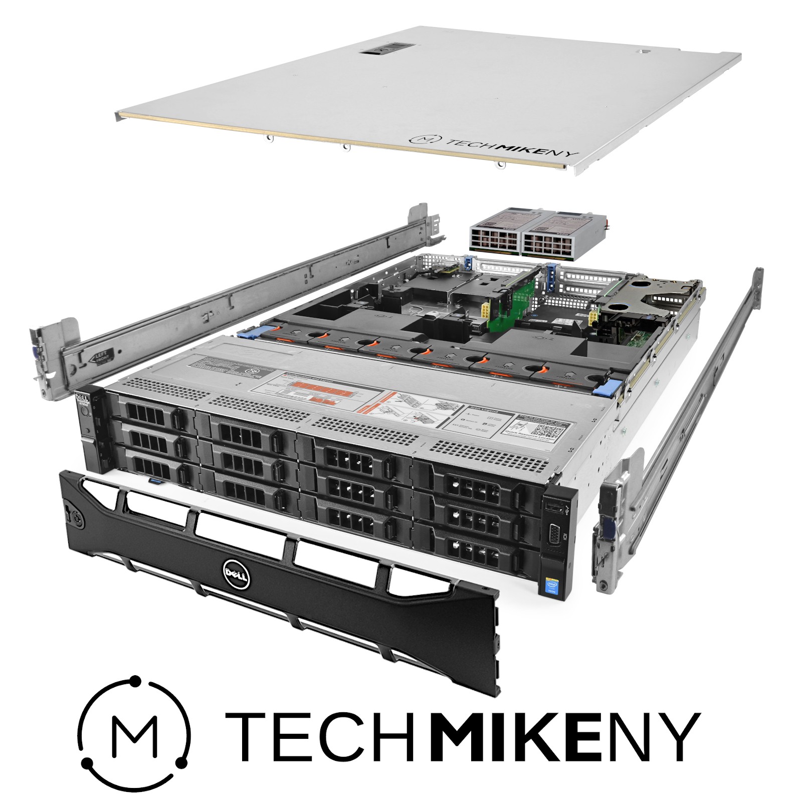 Dell PowerEdge R730xd Server 3.20Ghz 16-Core 128GB RAM 22TB Windows Server Rails