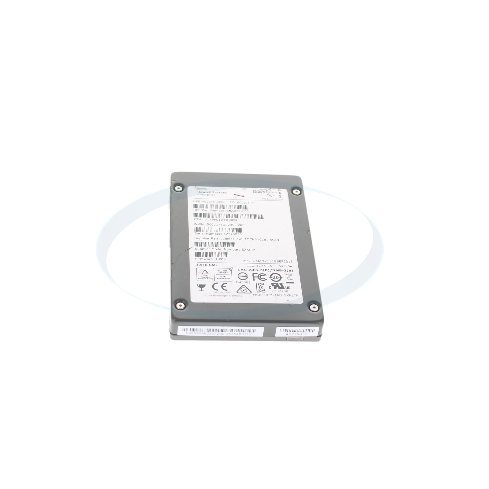 HP 844022-002 1.6TB 12G SAS 2.5″ SSD Drive
