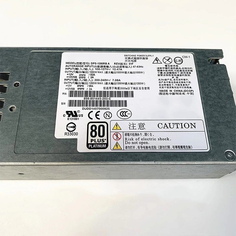 Used For Delta DPS-1200RB A 12V 1200W Server Power Supply