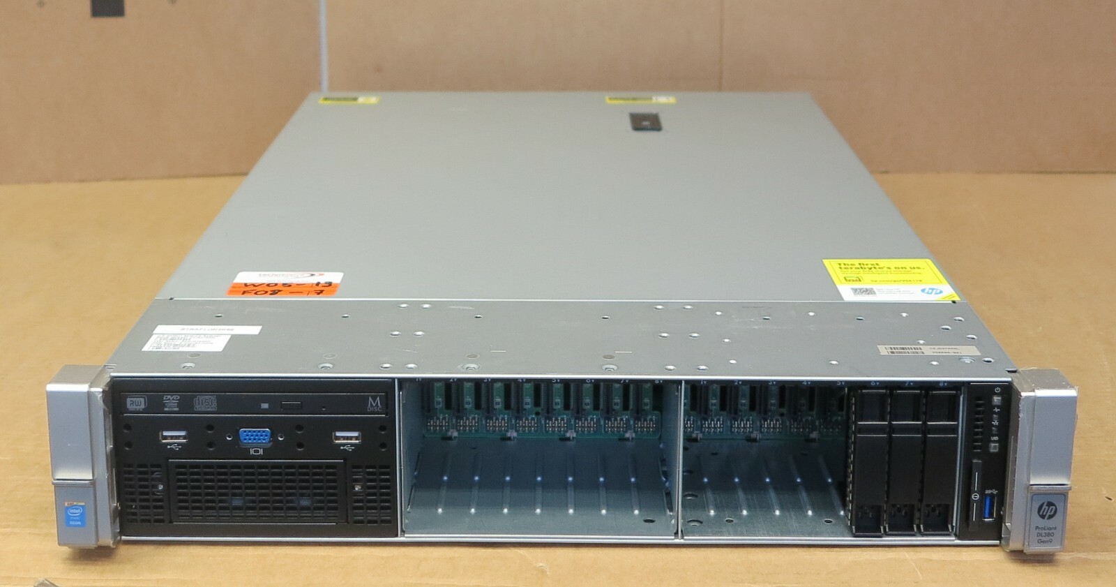HP ProLiant DL380 Gen9 10C 2 x E5-2650v3 2.30GHz 384GB Ram 16x 2.5″  Rack Server
